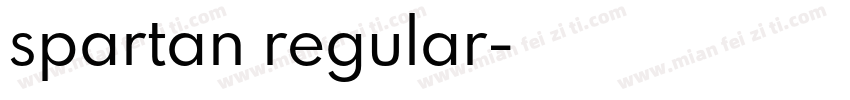 spartan regular字体转换